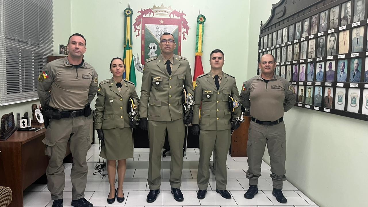 6º Batalhão de Polícia Militar recebe o reforço de três novos capitães