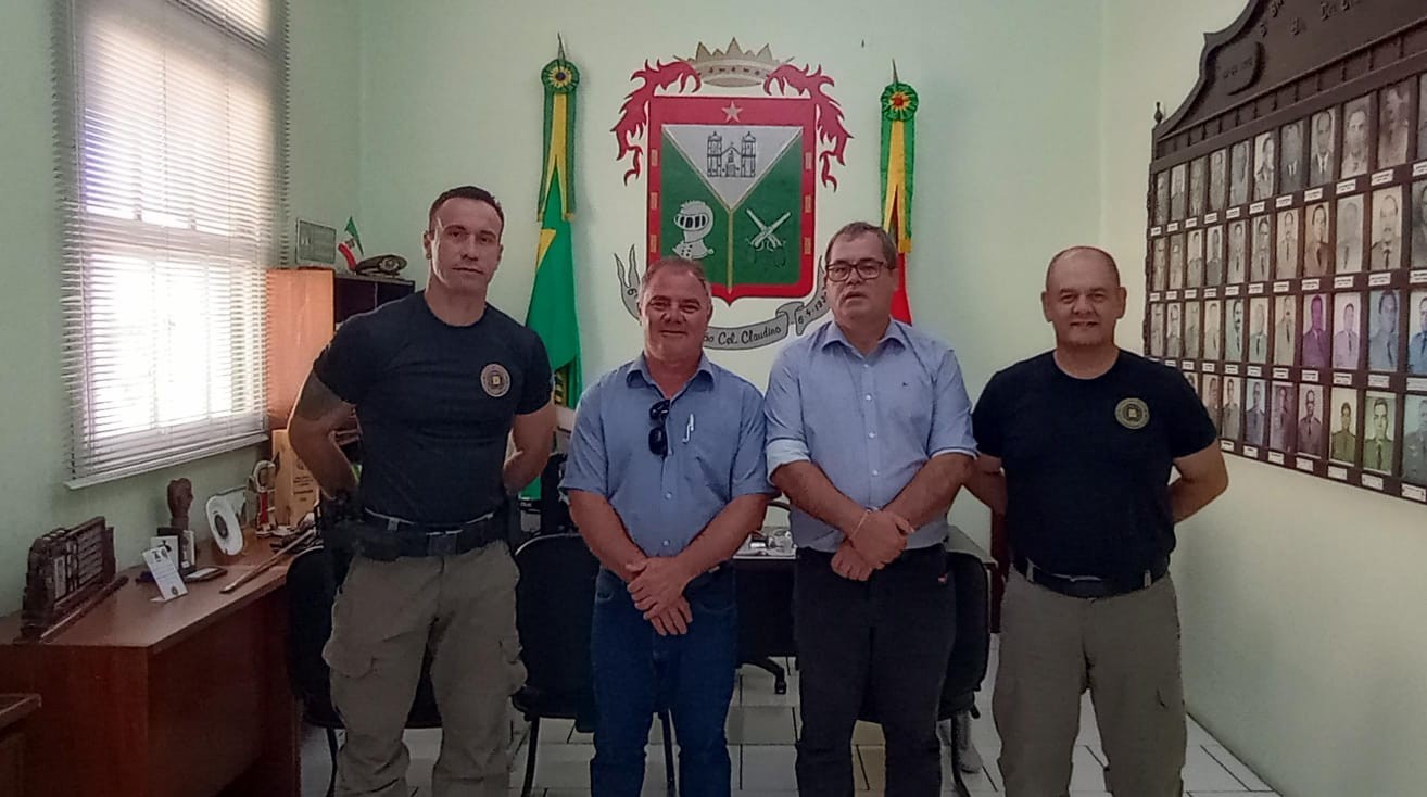 Brigada Militar recebe visita do novo presidente da Câmara de Vereadores