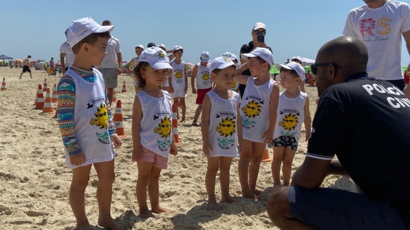 Polícia Civil irá realizar atividades recreativas para crianças neste final de semana na Praia do Cassino