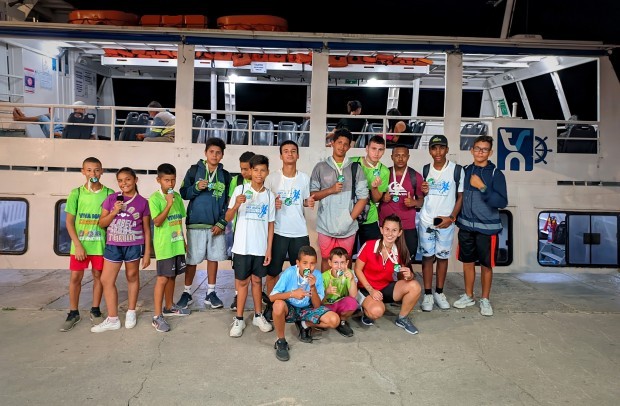 Atletas de projeto de São José do Norte participam da corrida dos 287 anos de Rio Grande