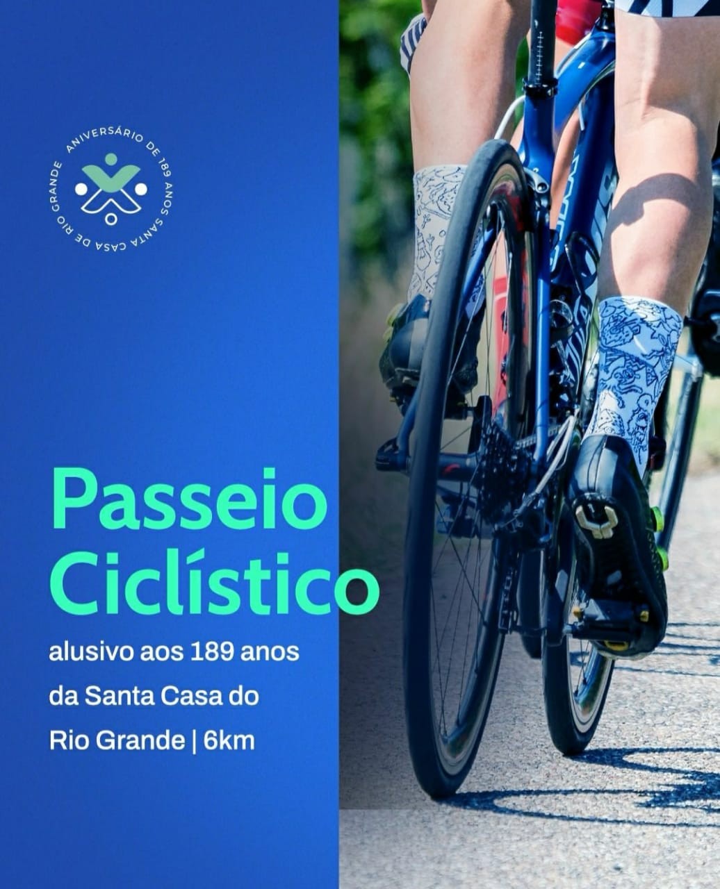 Santa Casa celebra aniversário de 189 anos com passeio ciclístico