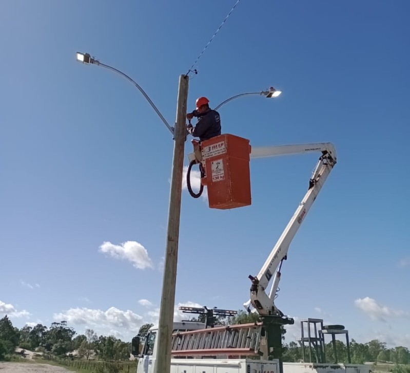 Centro de São José do Norte recebe iluminação de led