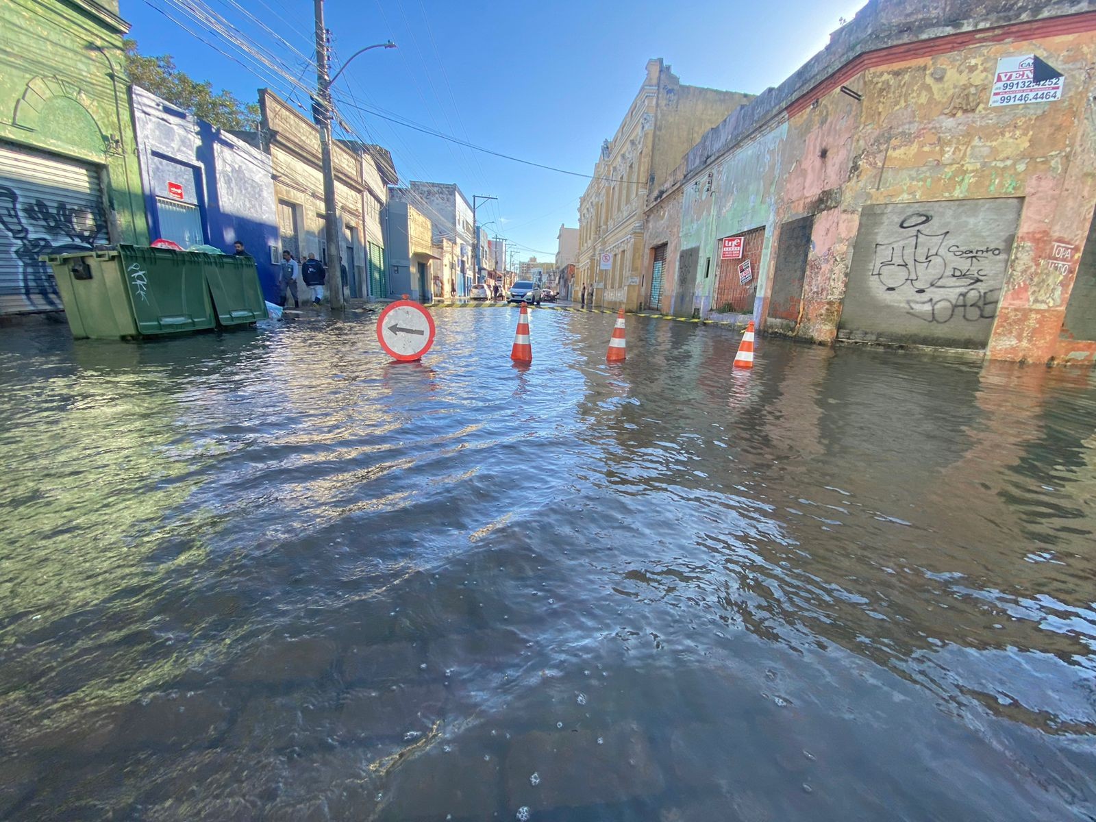 Rio Grande: Água volta a subir em pontos do Centro, Lar Gaúcho e Navegantes