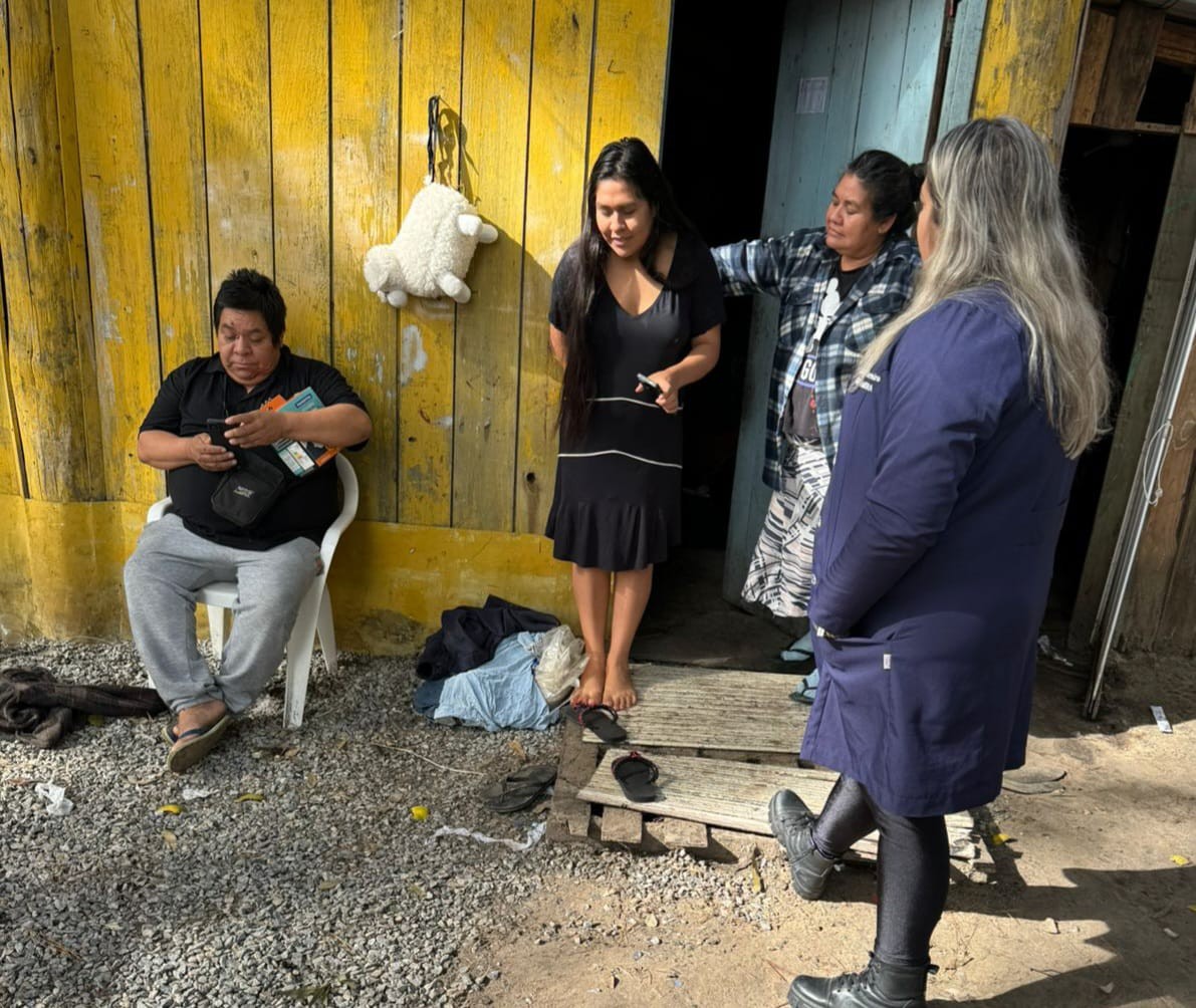 População indígena é acompanhada por profissionais da Secretaria da Saúde