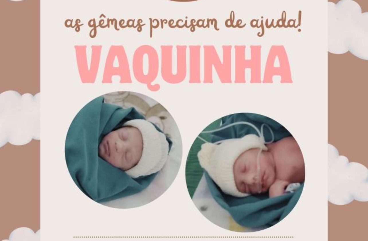 Família cria "Vaquinha" e pede apoio para gêmeas rio-grandinas transferidas do HU/Furg para Tramandaí