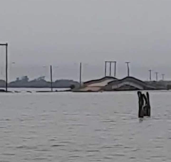 Ponte da Ilha dos Marinheiros, em Rio Grande, tem parte da estrutura comprometida