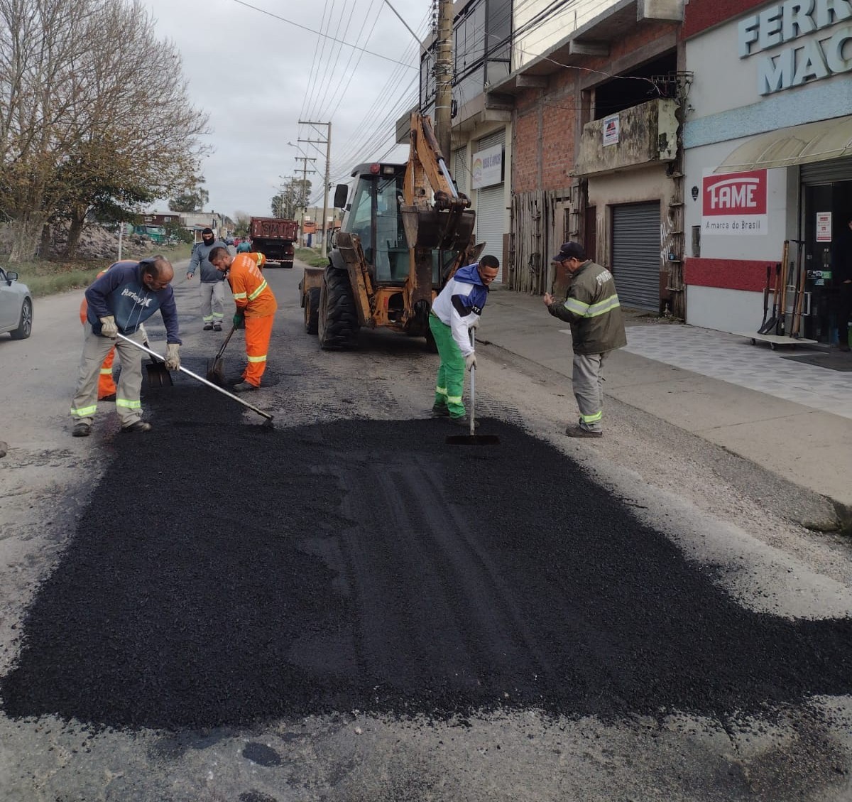 Zeladoria realiza Operação Tapa Buracos em Rio Grande 