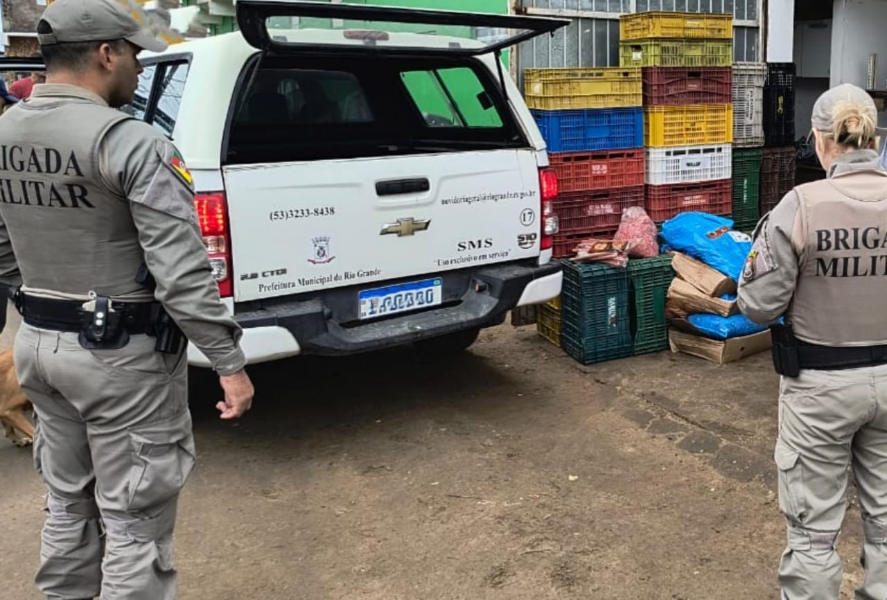 Brigada Militar apreende cerca de 200 kg de carne imprópria para consumo em Rio Grande