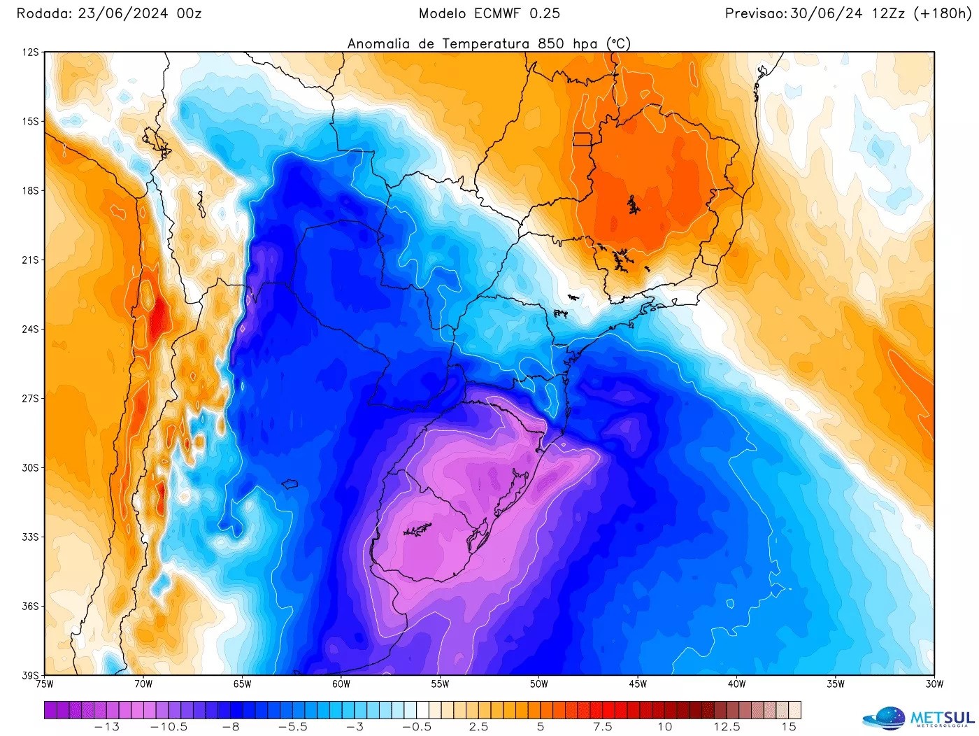 Semana será marcada por frio no sul do estado