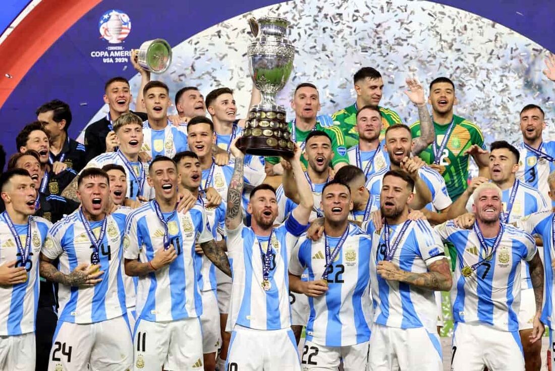 Argentina vence a Colombia se torna a maior campeã da Copa América