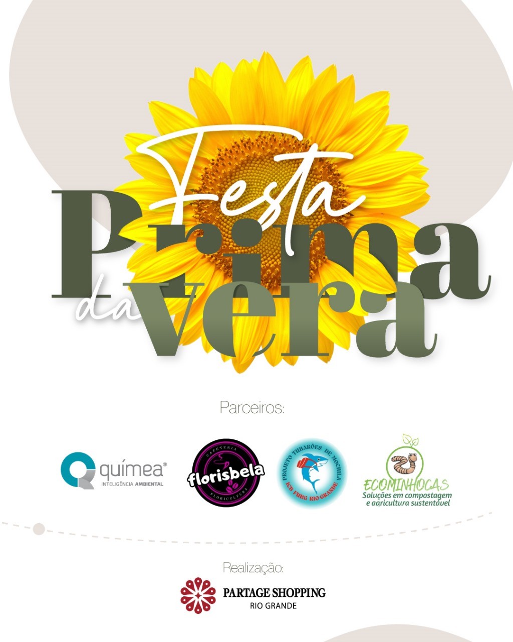 Festa da Primavera no Partage Rio Grande celebra a chegada da estação das flores no próximo sábado (23)
