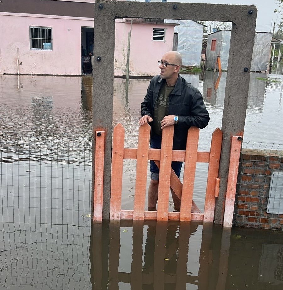 Nível da Lagoa chega a 1,6m acima do nível normal e água já atinge região central de Rio Grande