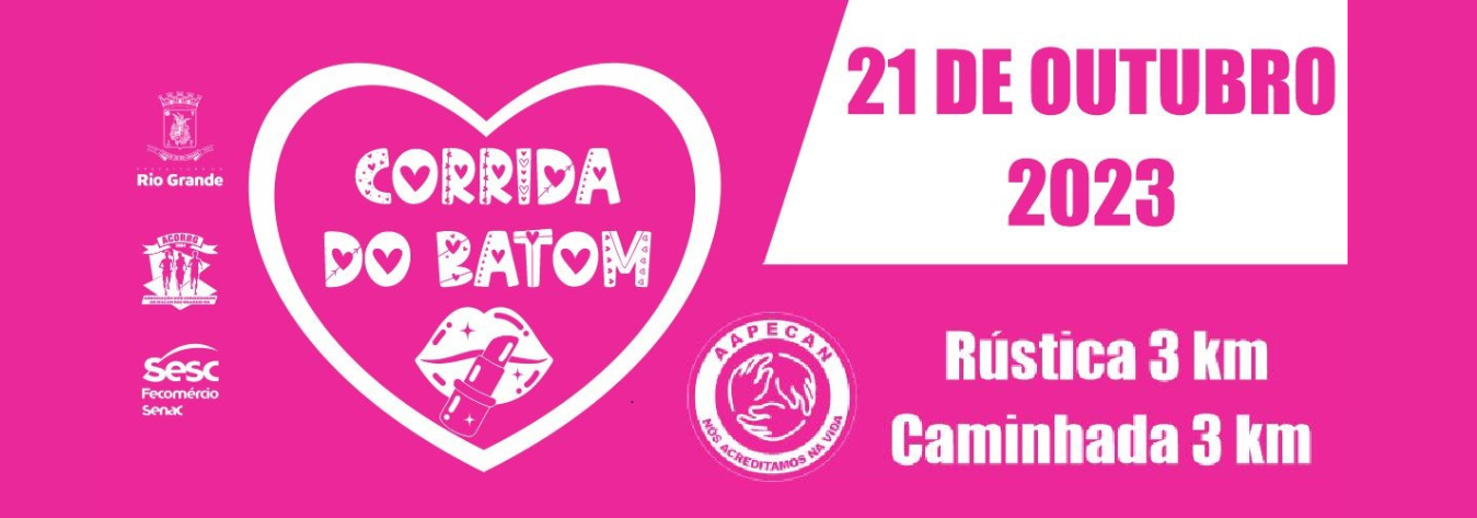 Partage Rio Grande Shopping e Acorrg promovem a "Corrida do Batom" em prol da Aapecan Rio Grande