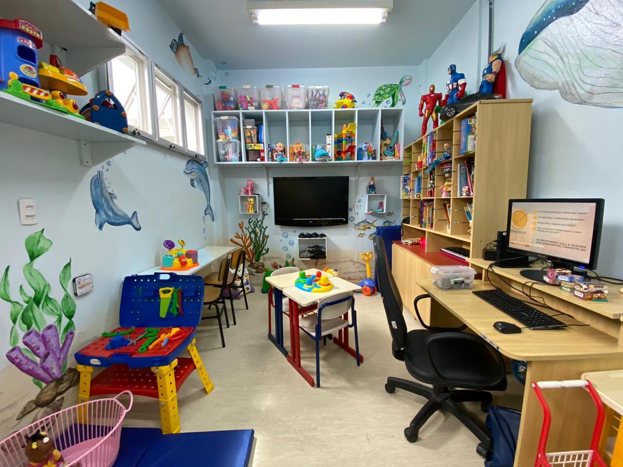 Mais lúdica: brinquedoteca do HU-Furg passa por revitalização