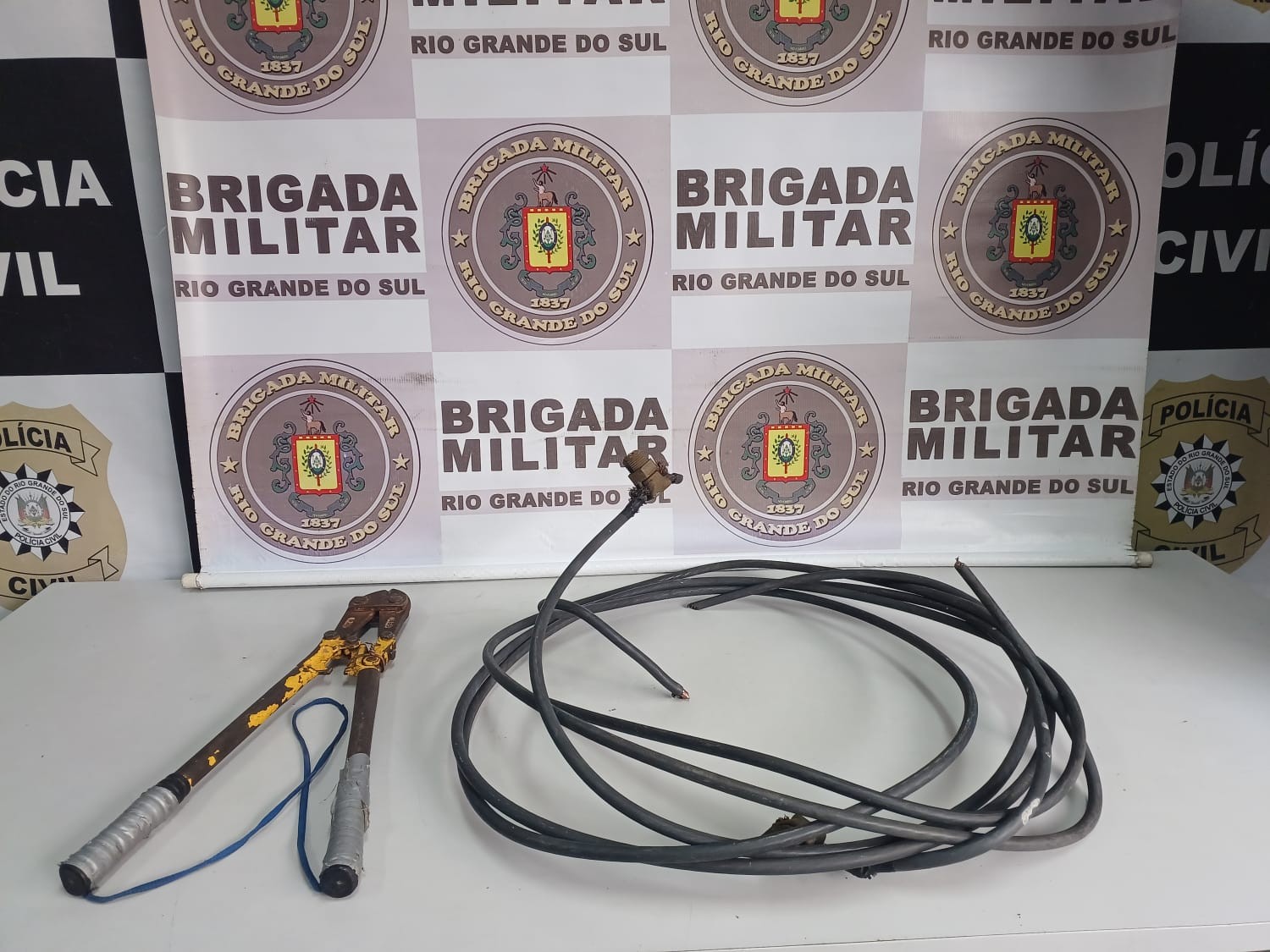 Brigada Militar prende homem por furto de fios e cabos em Rio Grande