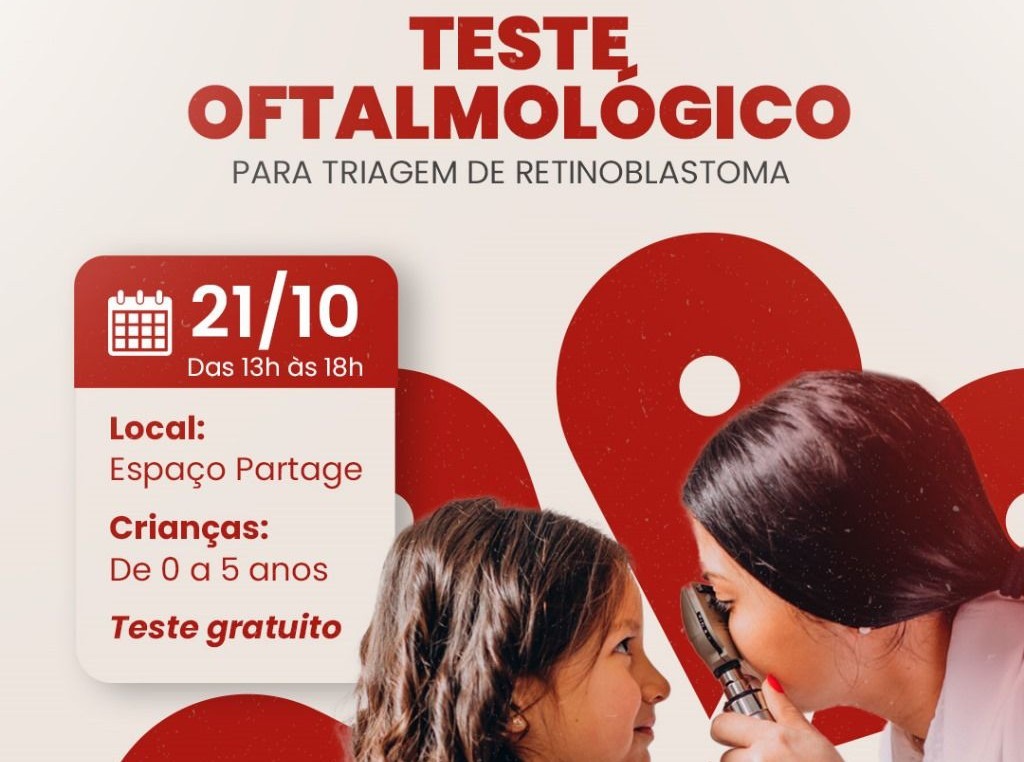 Partage Rio Grande promove mutirão de testes oftalmológicos neste sábado (21) para prevenção do retinoblastoma
