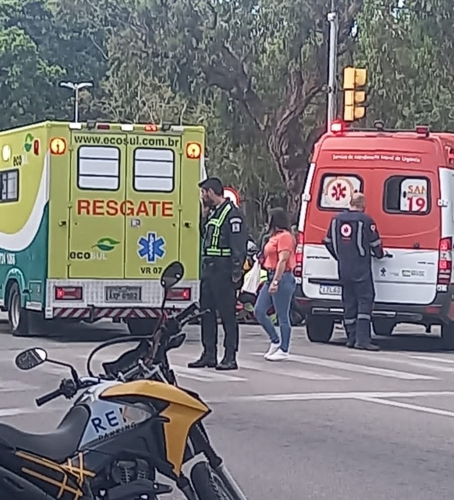 Acidente de trânsito deixa motociclista ferido na tarde de quarta (25) em Rio Grande