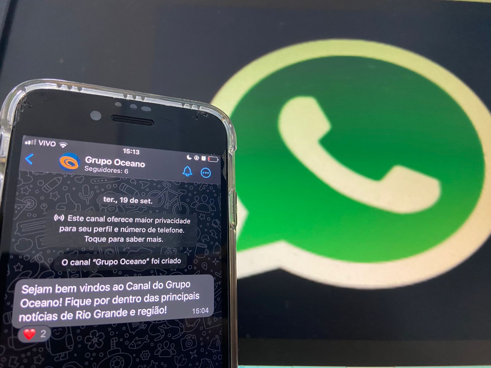 Saiba como se inscrever no novo canal de notícias do Grupo Oceano no WhatsApp