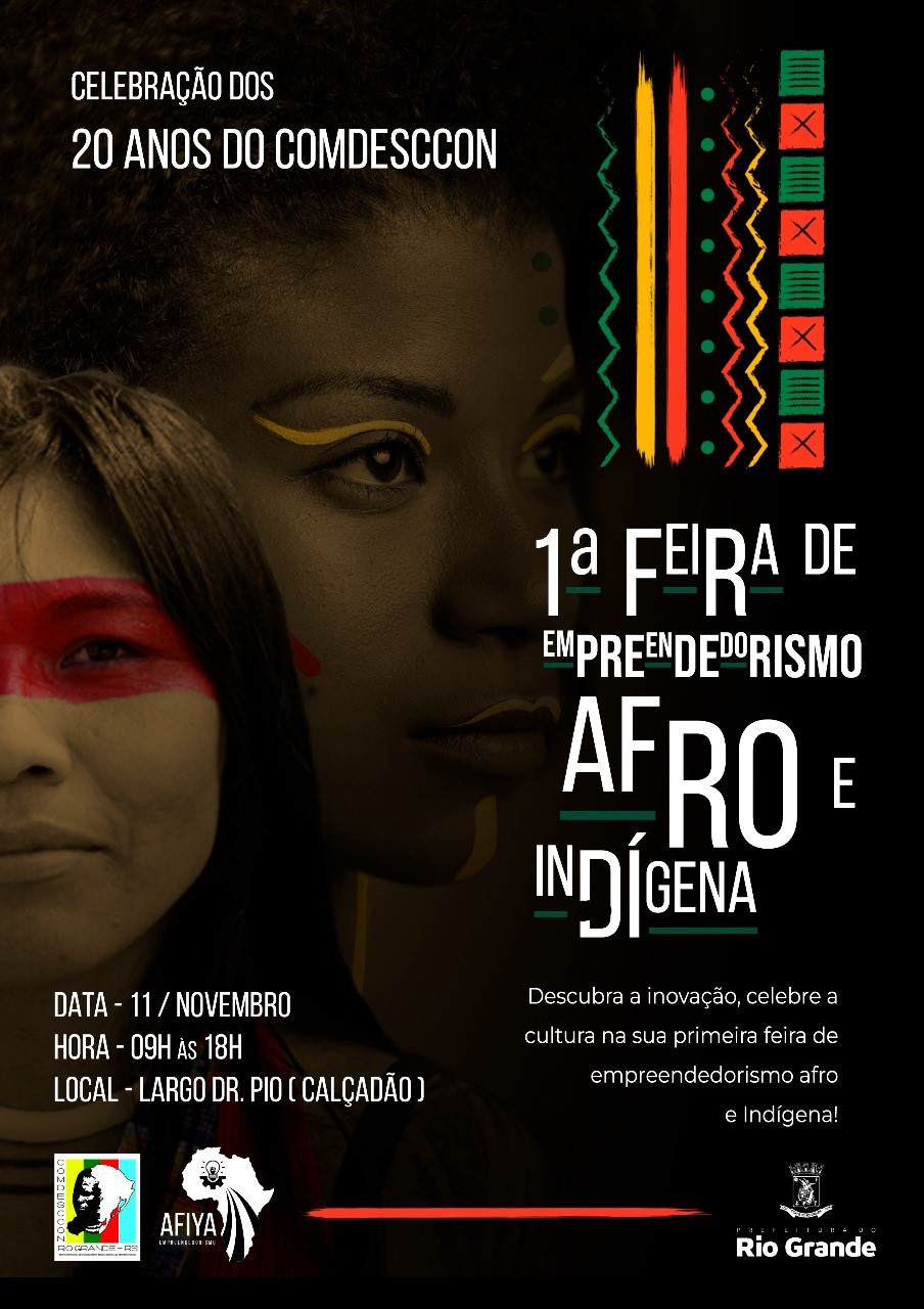 1ª Feira de Empreendedorismo Afro e Indígena será realizada em Rio Grande