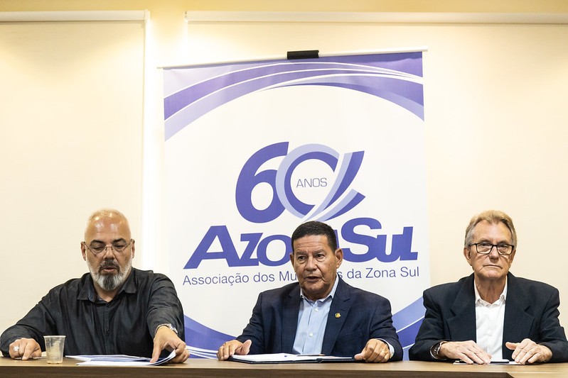 Santa Casa do Rio Grande solicita recursos durante visita do senador Hamilton Mourão (Republicanos) à Pelotas