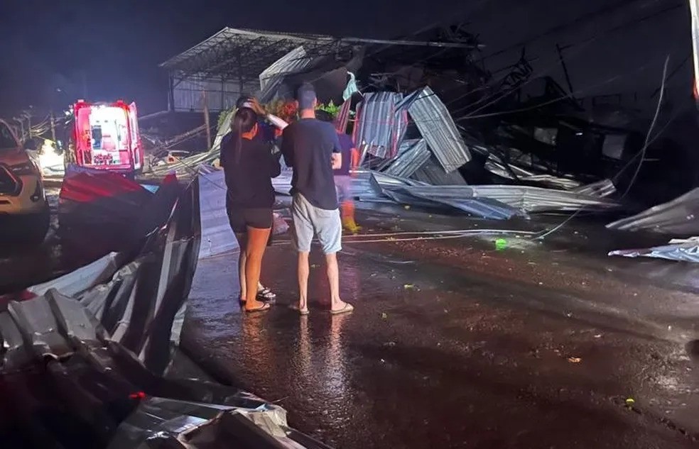 Temporal no noroeste do Estado deixa uma mulher morta e 57 pessoas feridas