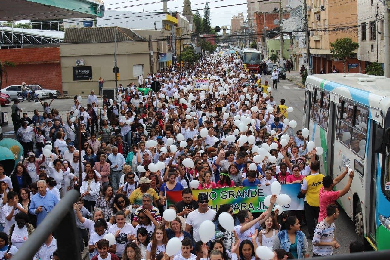 Sancionada a Lei que torna a Marcha para Jesus Patrimônio Cultural Imaterial de Rio Grande