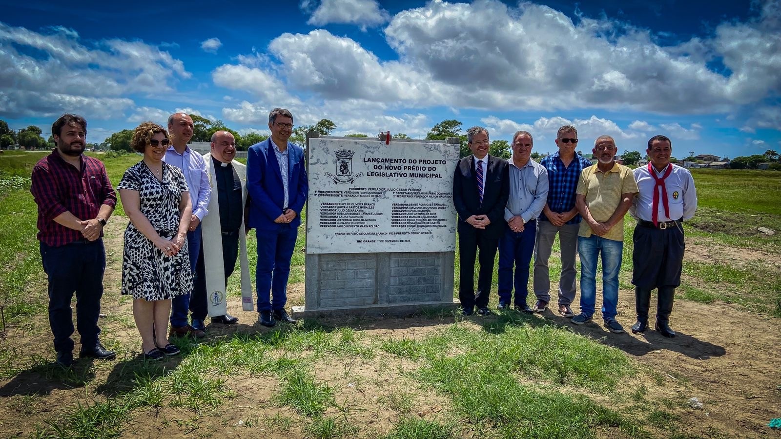 Câmara Municipal de Vereadores lança a pedra fundamental da construção do seu novo prédio