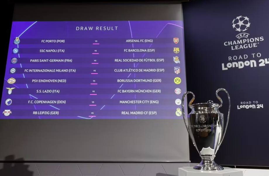 Uefa define os confrontos das oitavas de final da Champions League 