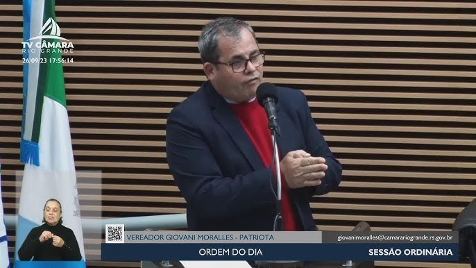 Vereador Giovani Moralles (Patriota) é eleito novo presidente da Câmara Municipal do Rio Grande