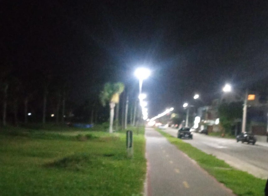 SMZC registra mais de 20 lâmpadas furtadas na orla da Henrique Pancada