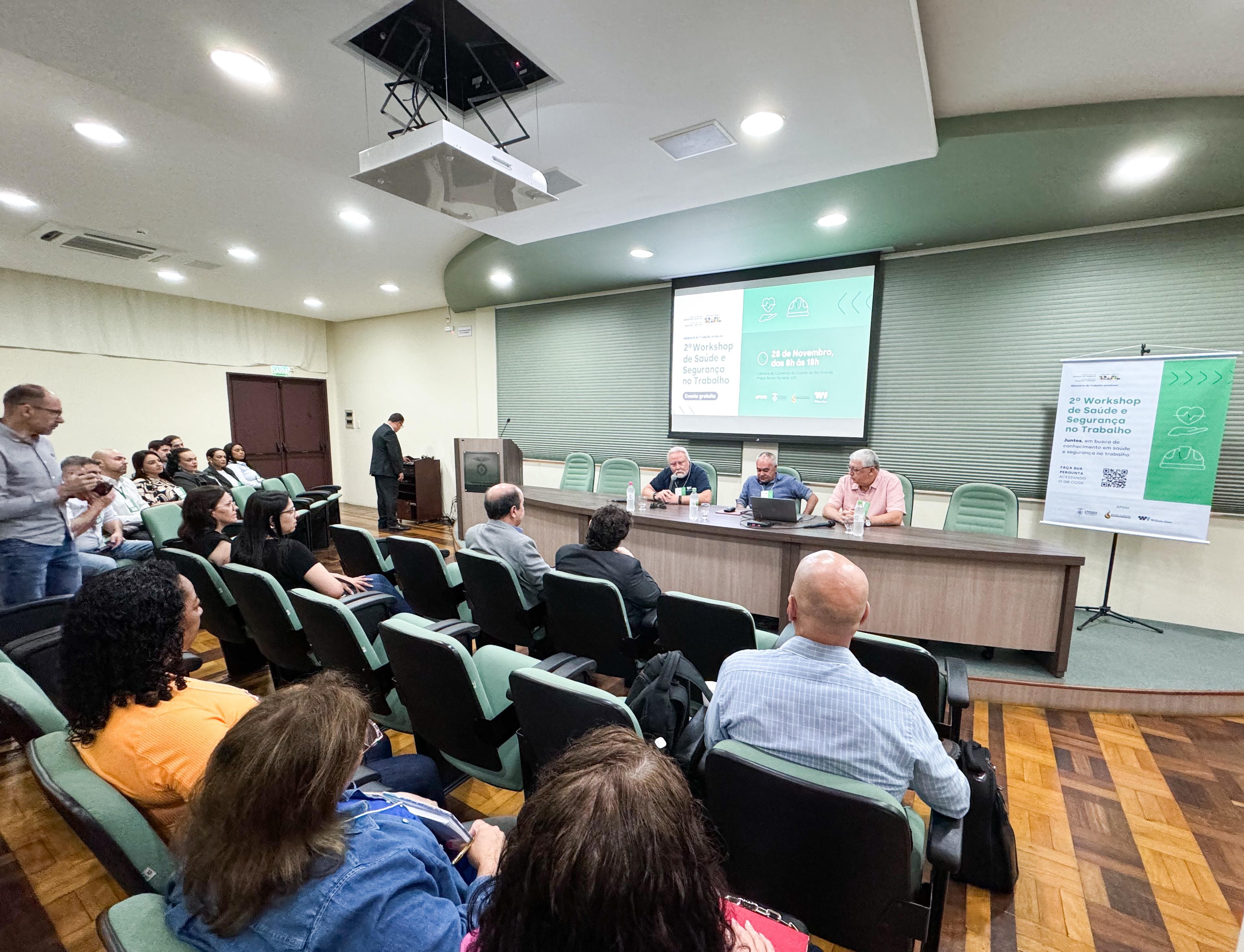 Câmara de Comércio do Rio Grande sedia 2° Workshop de Saúde e Segurança no Trabalho