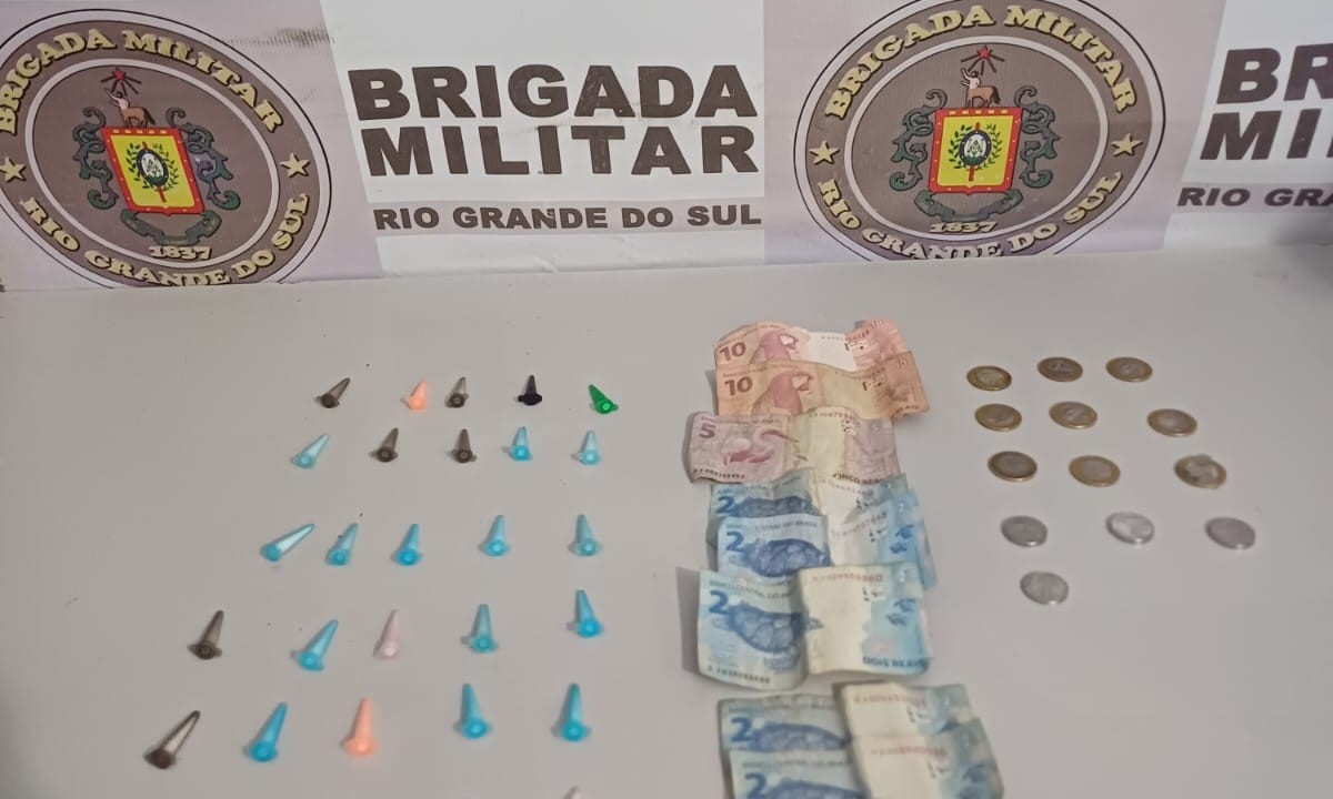 Homem é preso por tráfico de drogas no bairro Bosque, em Rio Grande