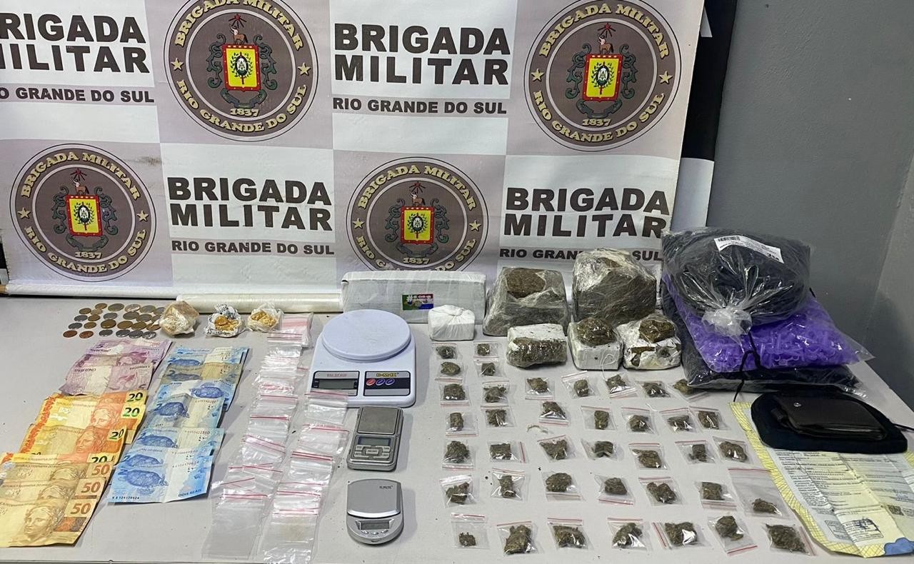 Brigada Militar prende homem por tráfico de entorpecentes em Rio Grande