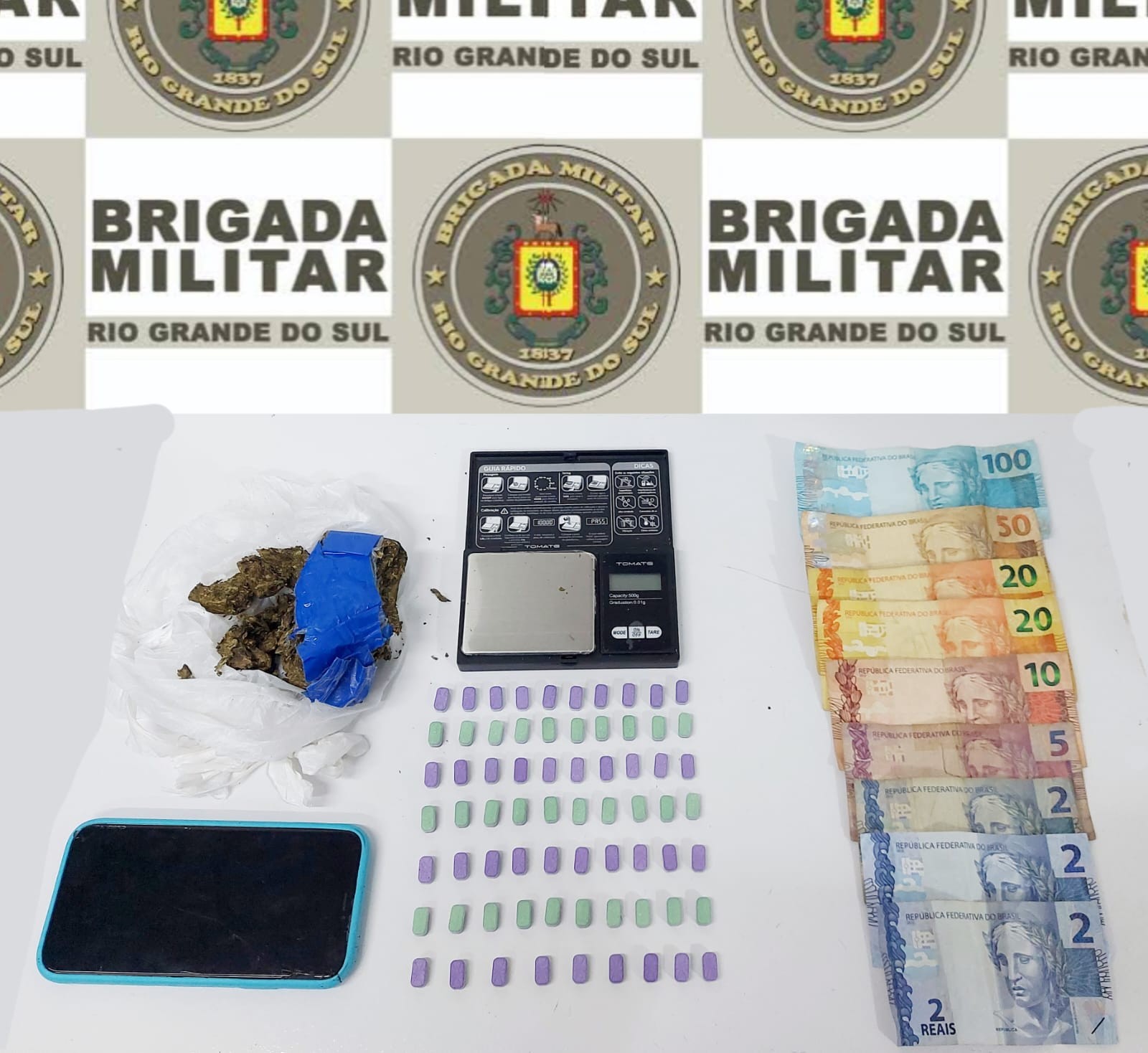 Brigada Militar realiza prisões por tráfico de entorpecentes em Rio Grande