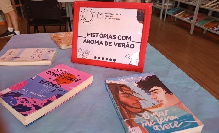 Biblioteca Pública de SJN divulga Exposição Literária: "Histórias com Aroma de Verão"
