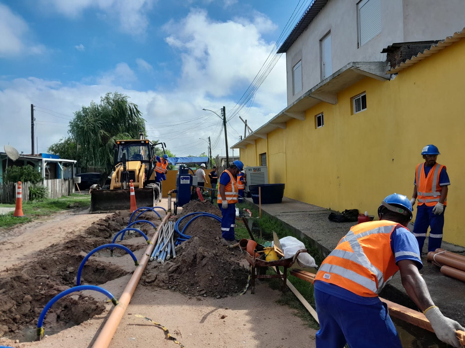 Obras de coleta e tratamento de esgoto da Corsan va&#771;o beneficiar cerca de 3 mil moradores do Cidade de A&#769;gueda