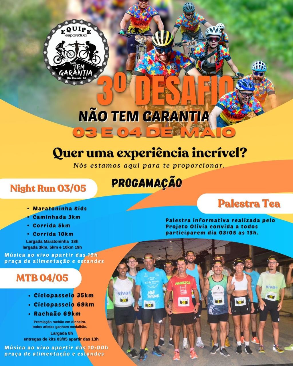 Desafio Não Tem Garantia une esporte, inclusão e conscientização sobre autismo neste fim de semana em Rio Grande