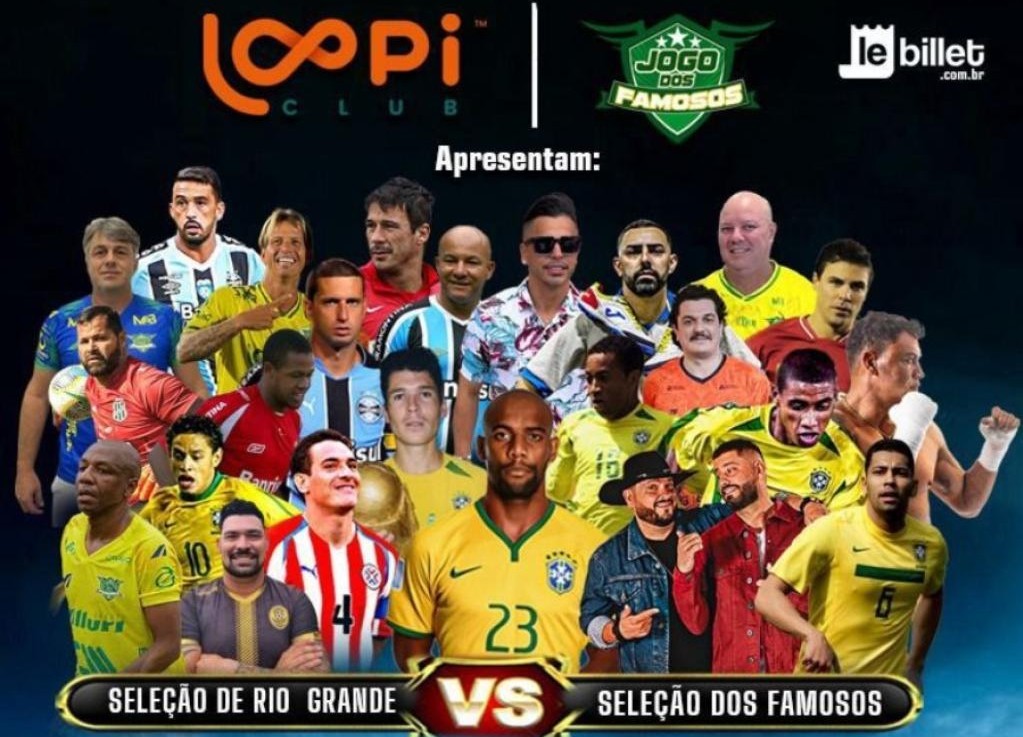 Estrelas do esporte se reúnem em Rio Grande para o Jogo dos Famosos neste Domingo