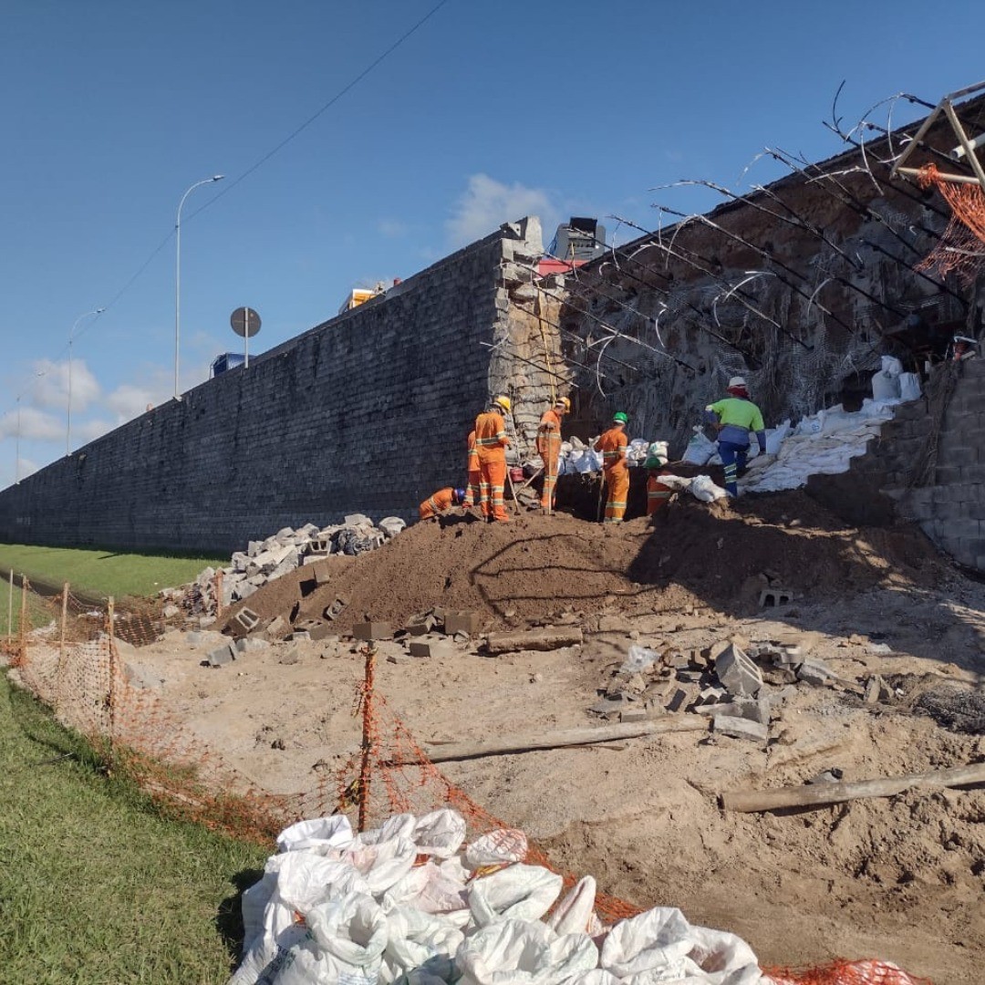 Ecovias Sul inicia obras de recomposição no viaduto de acesso à Avenida 25 de Julho