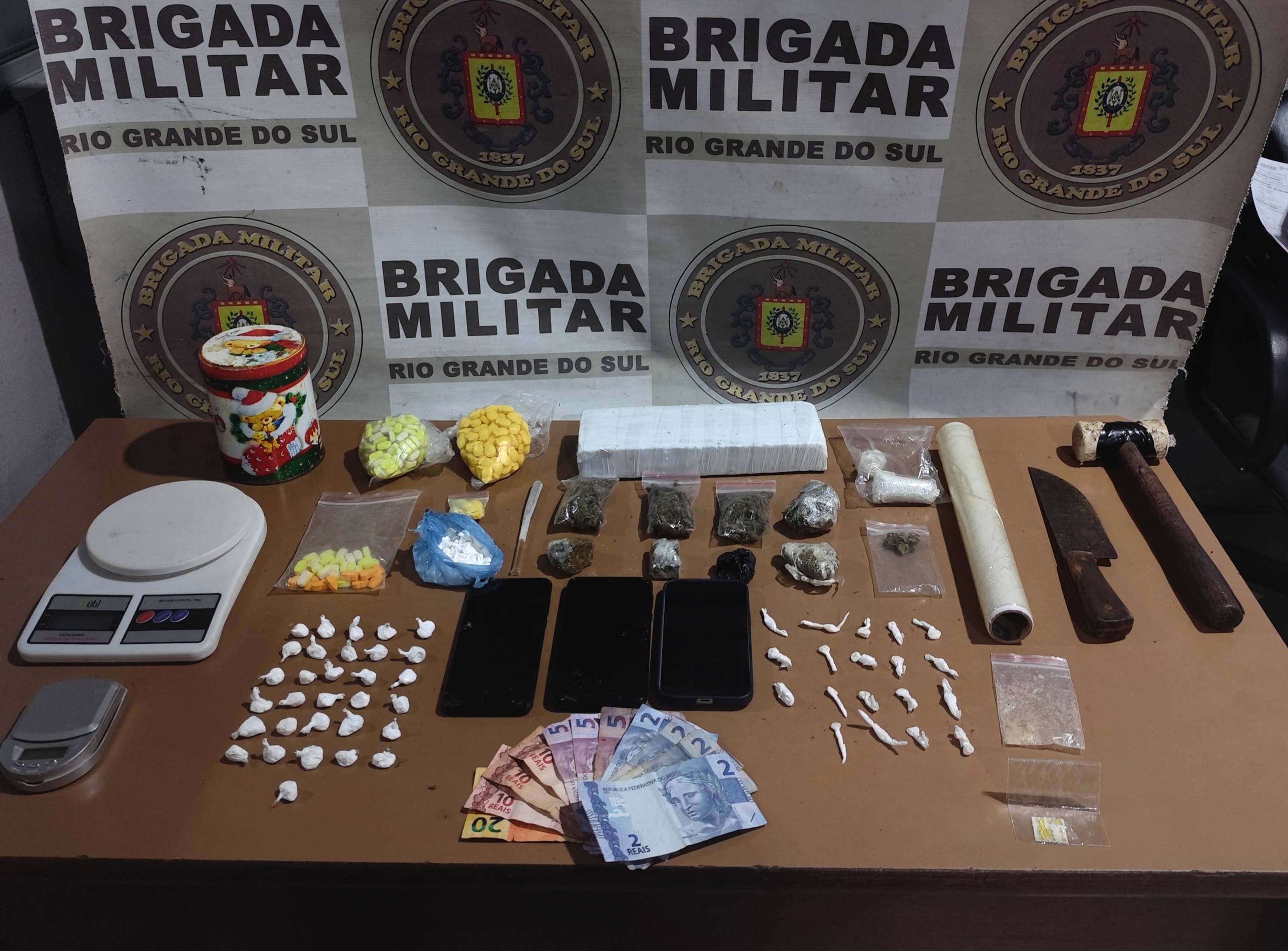 Cinco pessoas são presas em ações da Brigada Militar em Pelotas e Piratini