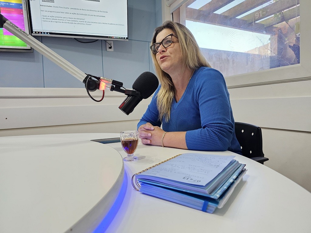 Banco de Alimentos de Rio Grande é tema da Entrevista do Dia do Giro Oceano