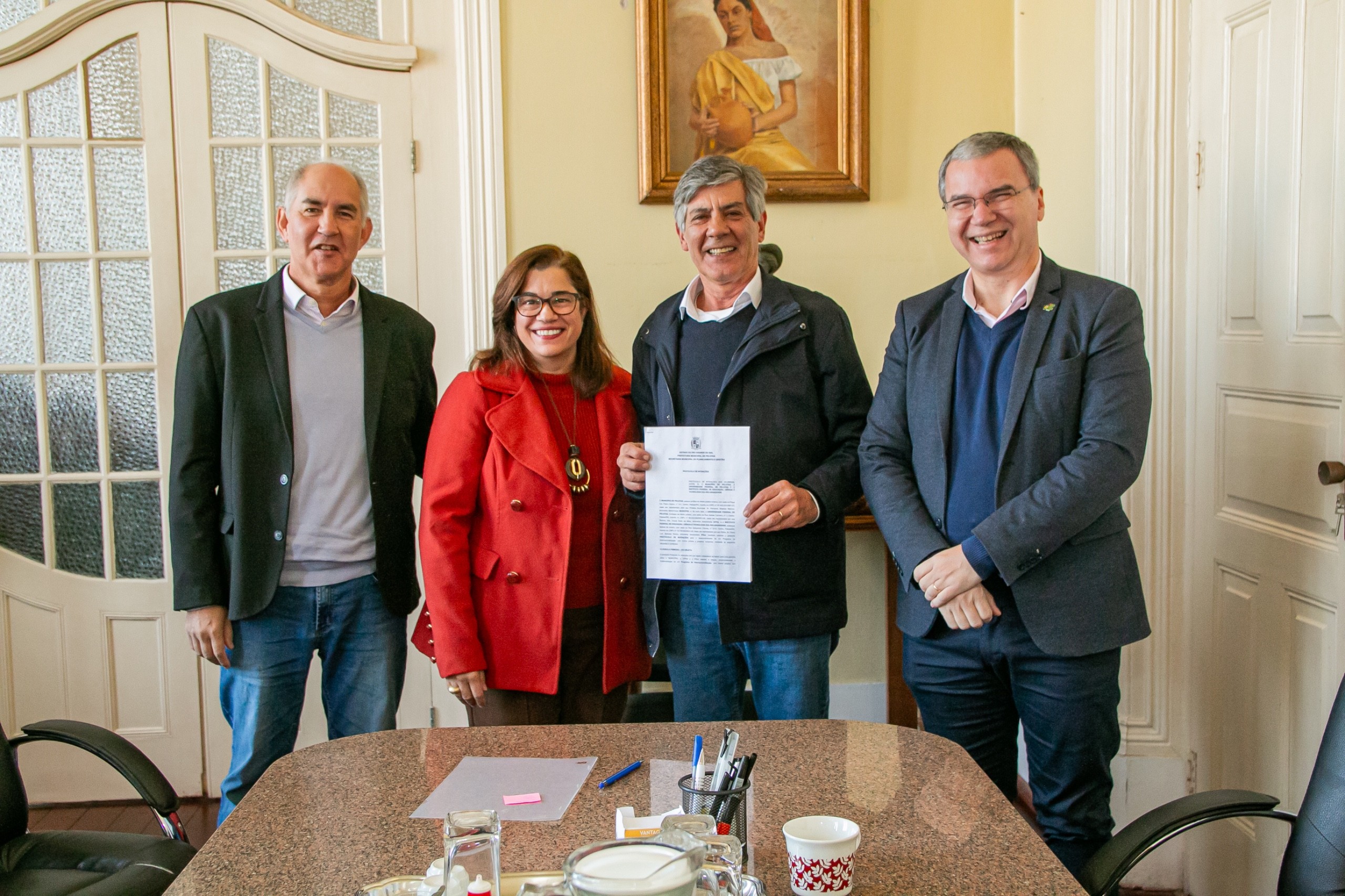 Pelotas firma protocolo com UFPel e IFSul para Programa de Internacionalização