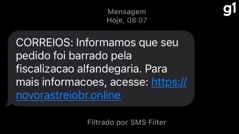 Correios alerta para golpe que usa SMS com cobrança por encomenda taxada