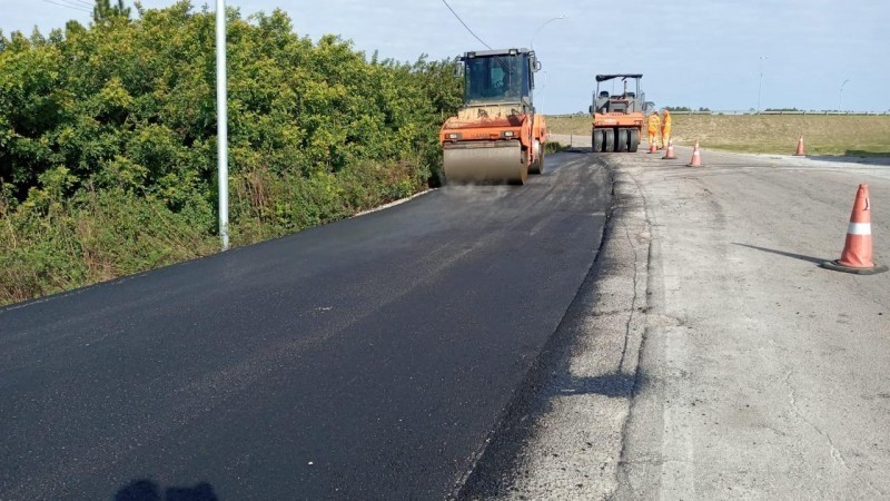 Obras na ERS-734 avançam com novas frentes de trabalho e pavimentação