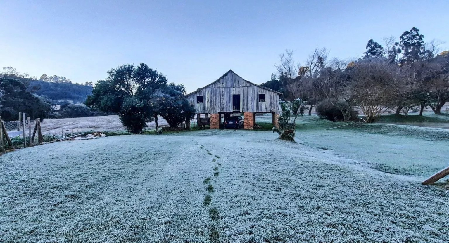 Rio Grande do Sul registrou temperaturas negativas neste domingo (25)