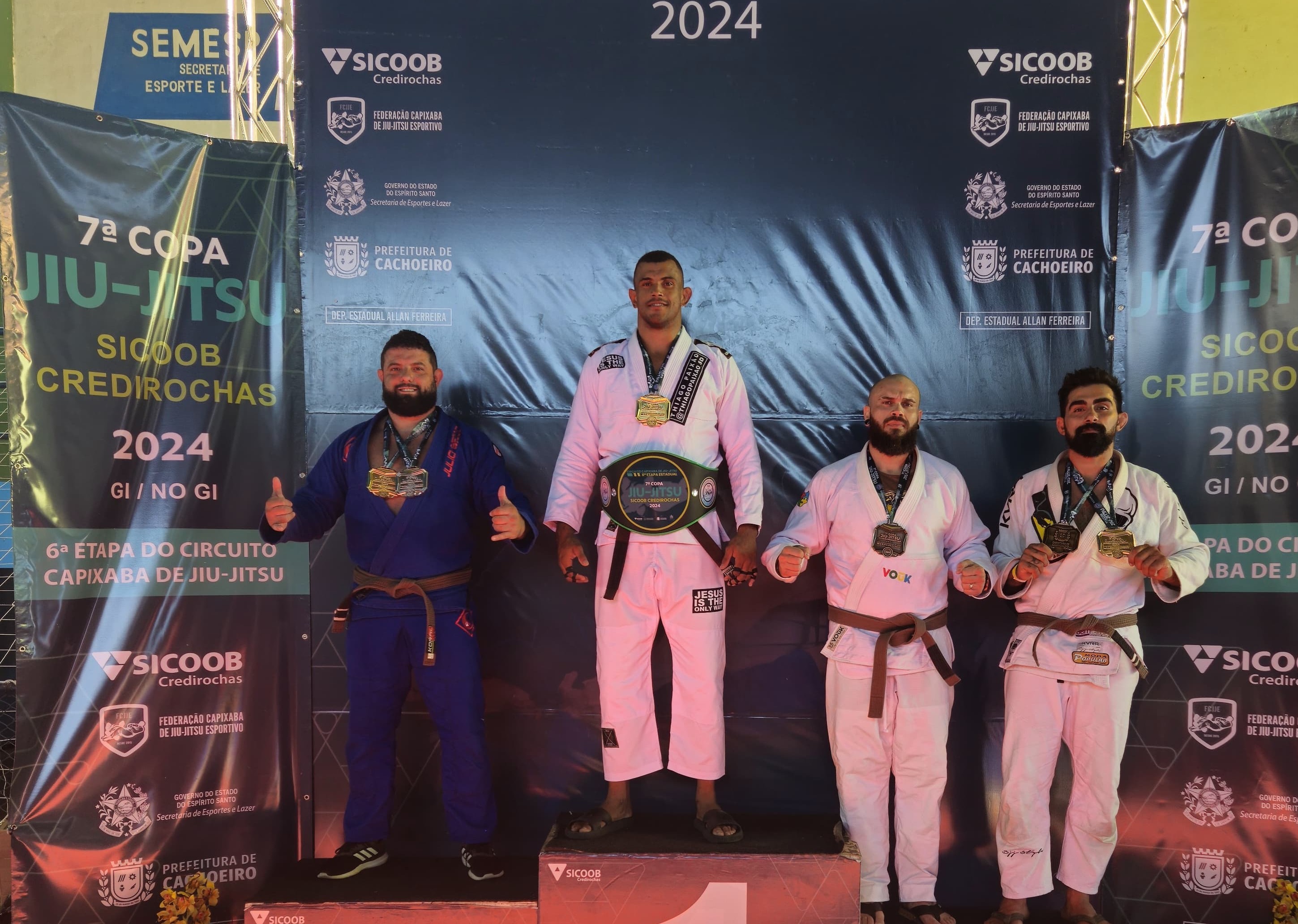 Rio-grandino conquista medalhas em campeonato de Jiu-Jítsu no Espirito Santo