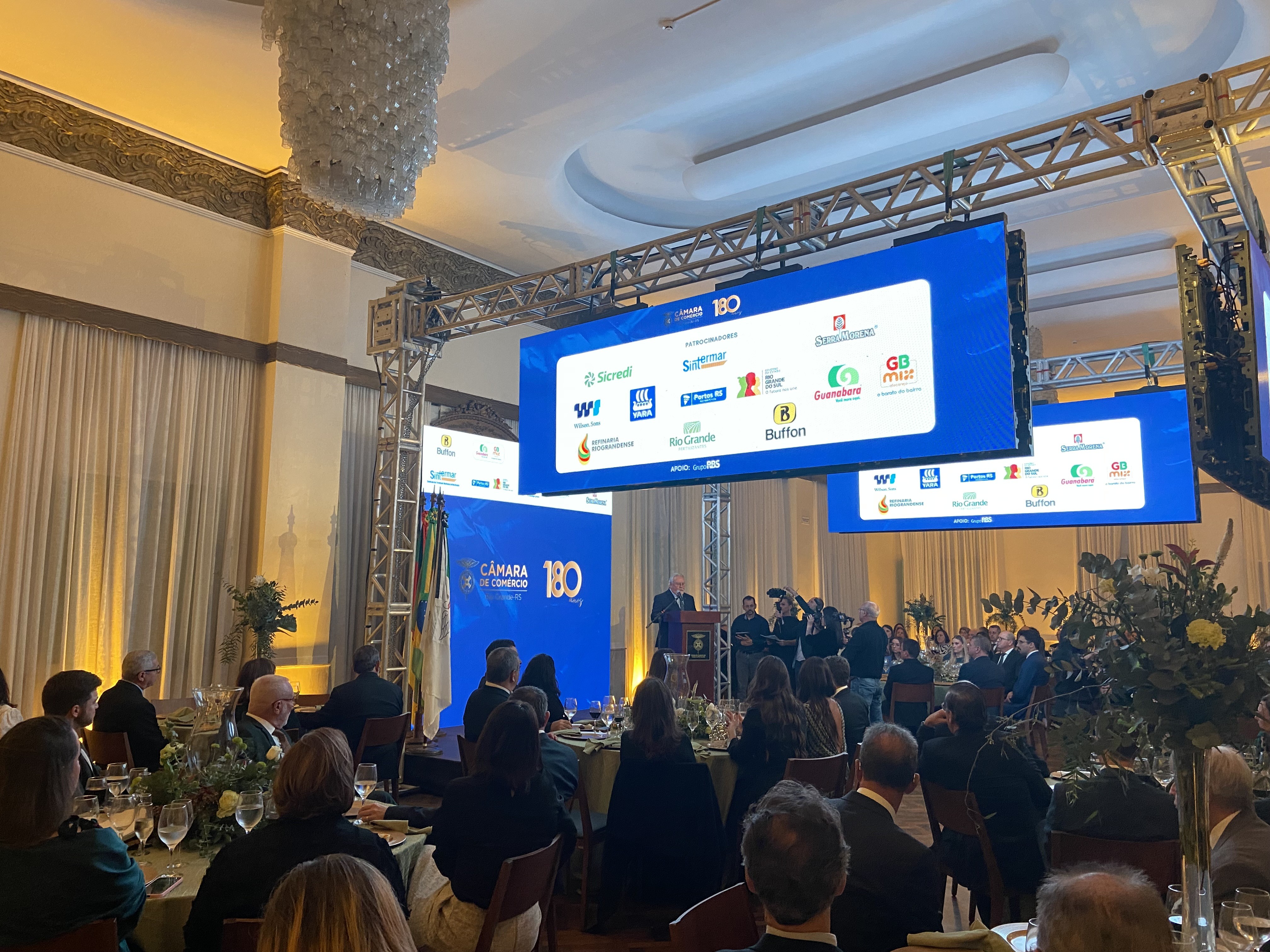 Evento marca a comemoração de 180 anos da Câmara de Comércio do Rio Grande