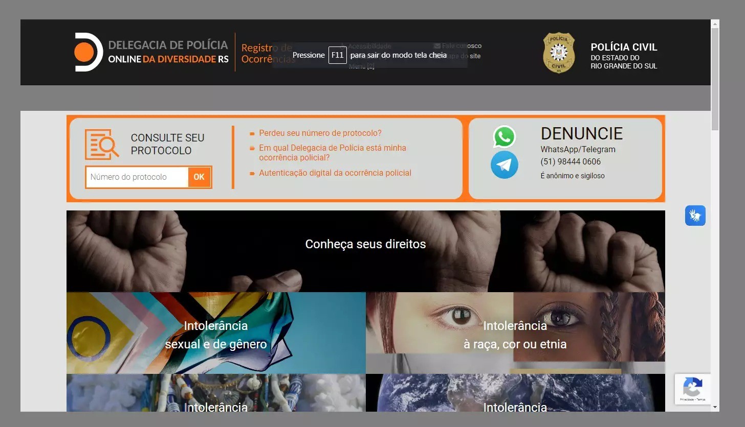 RS inaugura Delegacia de Polícia Online da Diversidade