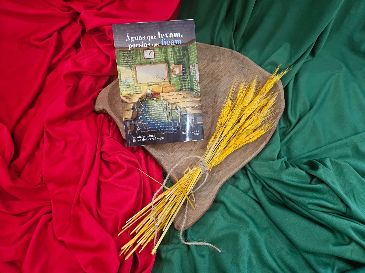 Livro escrito por alunos da EEEF Barão de Cêrro Largo sobre a enchente é lançado