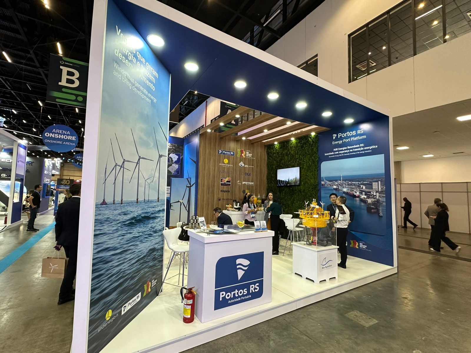 Portos RS reforça seu compromisso com energias renováveis no Brazil Windpower 2024